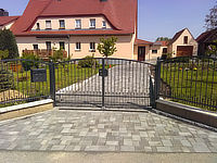 Pflasterung und Gestaltung Einfahrt