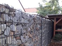 Sichtschutz als Gabionenwand