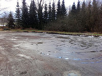 Parkplatzbau Vorher