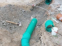 Entwässerungsanlagenbau beim Neubau der Feuerwehr in Förstgen