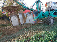 Einpflügen einer Trinkwasserleitung