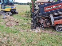 Verlegung Trinkwasserleitung im Spülbohrverfahren