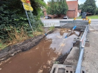 Verlegung Trinkwasserleitung im Spülbohrverfahren